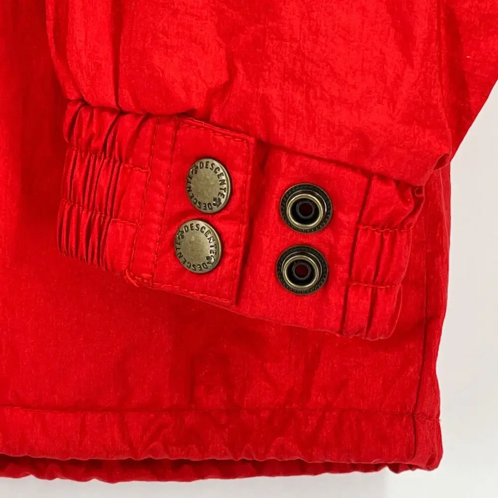 Vintage 80s Descente Red Pullover Windbreaker Jacket Mens Size 1 Medium
